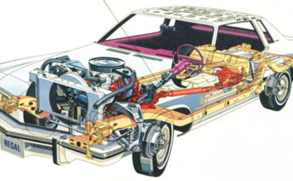 Diagram of 1975 Buick Regal's catalytic converter