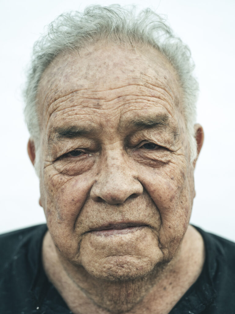 Close-up portrait of an older man