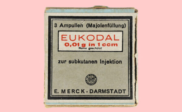 Drug packaging with label