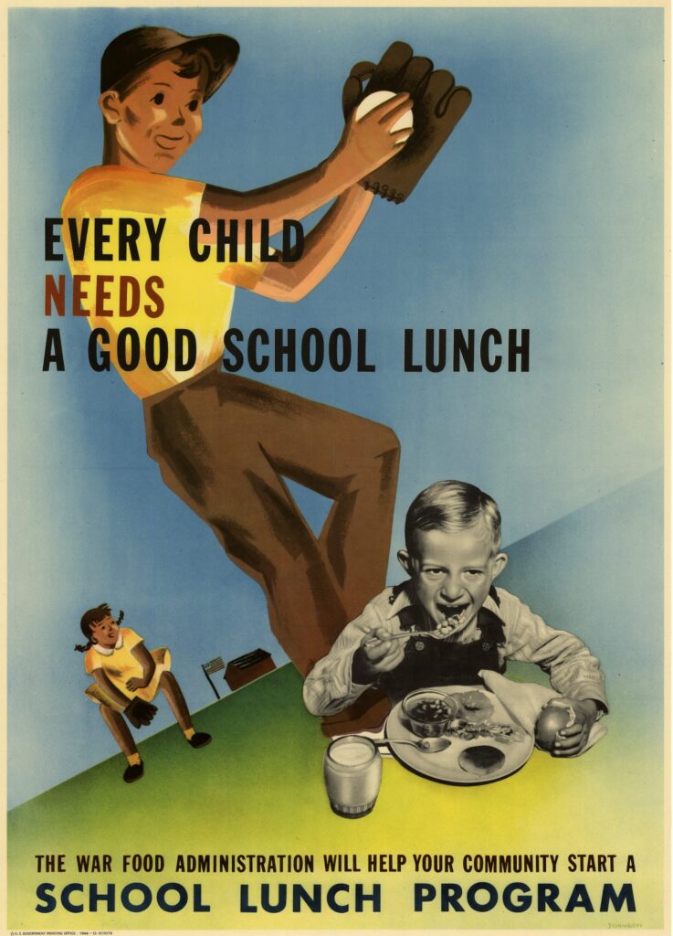 school lunch poster