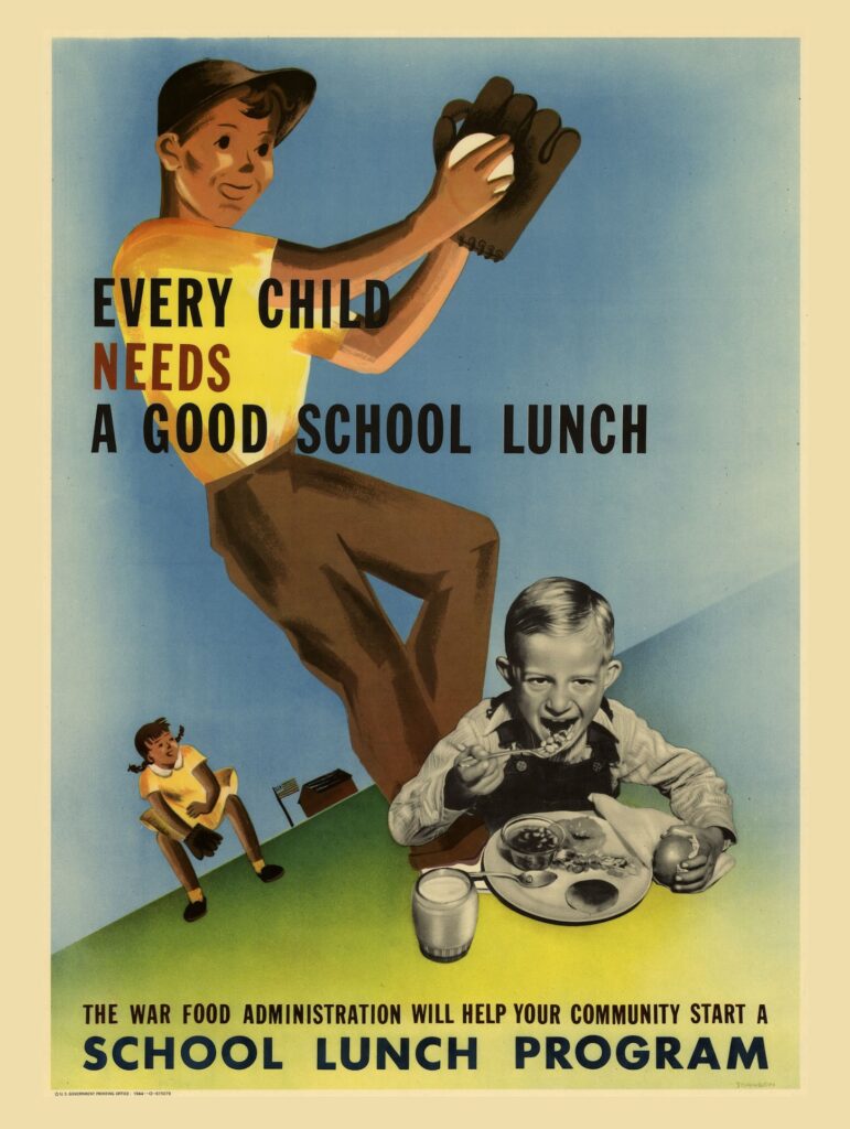 school lunch poster