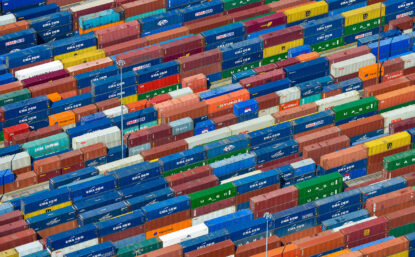 Picture of shipping containers