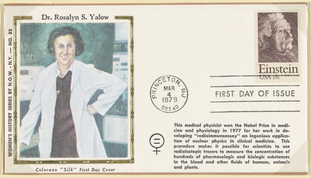 cachet depicting Rosalyn Yalow