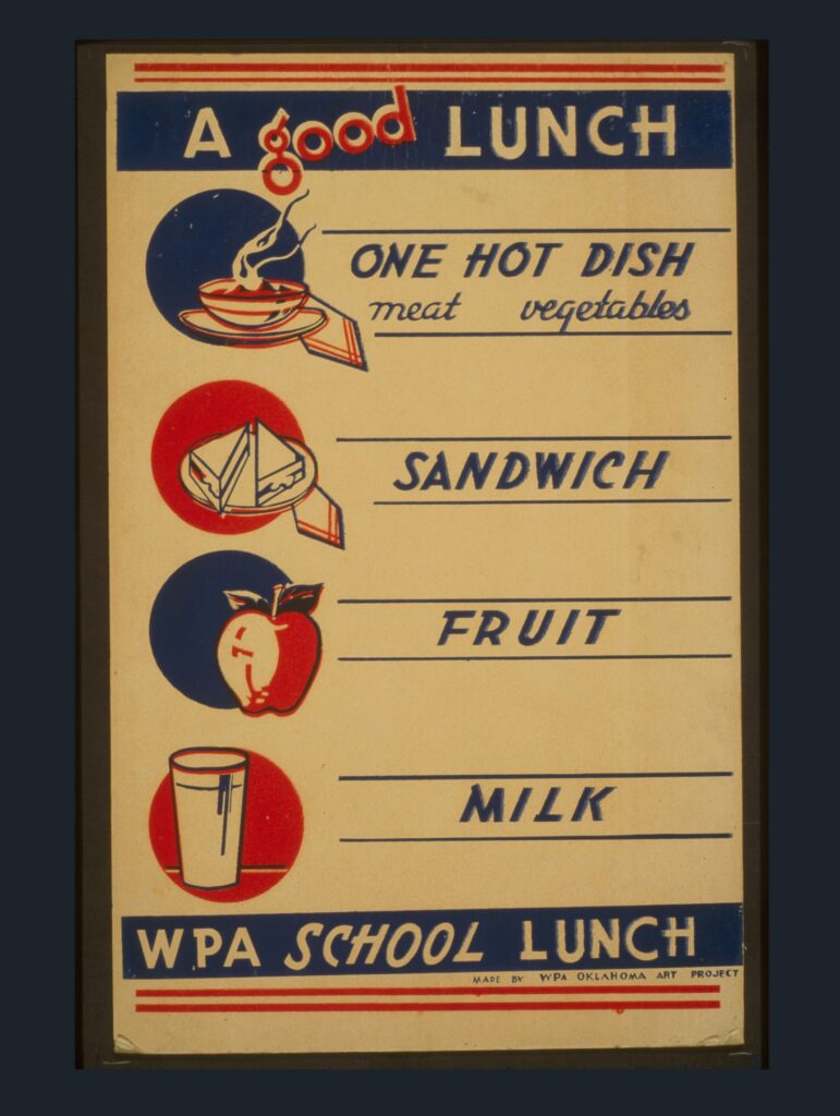 school lunch poster