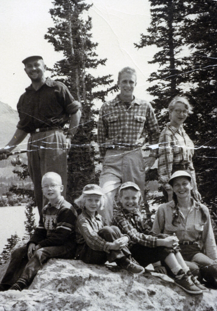 Family photograph in outdoors