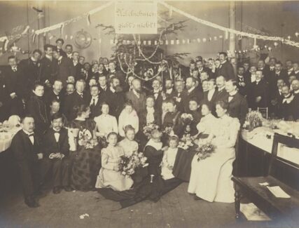 University of Leipzig physical chemistry department Christmas party, 1900