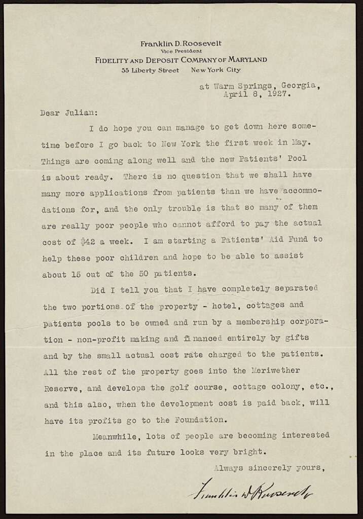 letter written by FDR