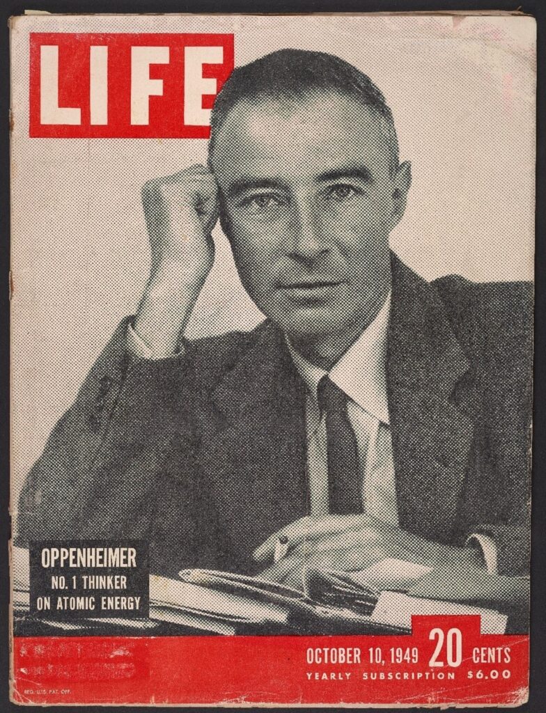 Robert Oppenheimer on the cover of Life magazine