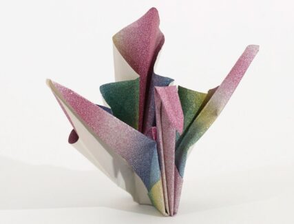 Origami paper crane made by Yoichiro Ito