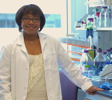 Paula Hammond in her lab at MIT.