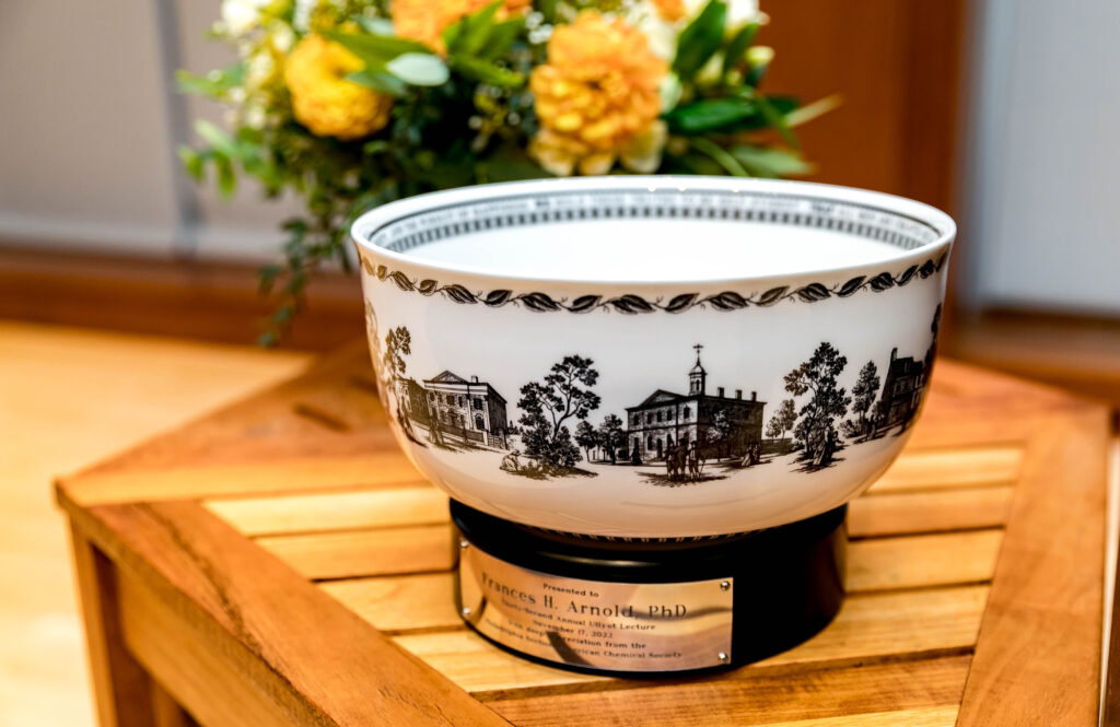 Liberty Bowl with flowers in background