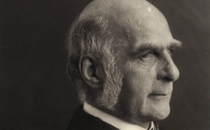 Profile view of Francis Galton