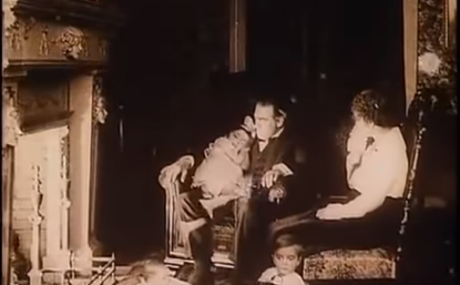 movie still showing a family scene