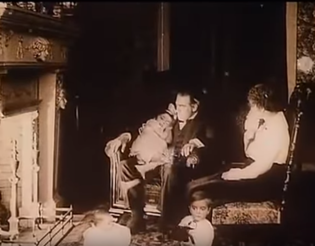 movie still showing a family scene